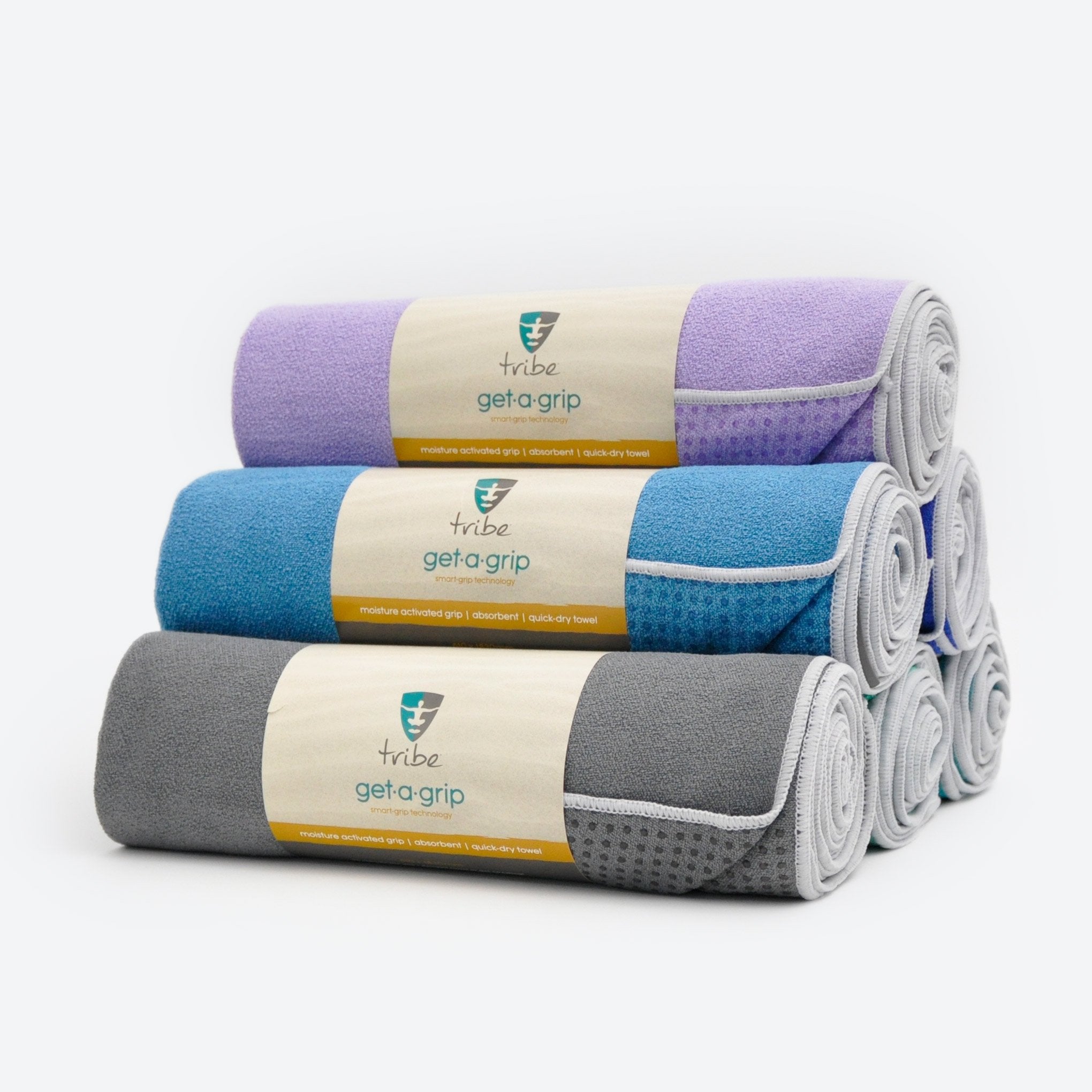 Clever Yoga Mat Towel Non-Slip for Hot Yoga. Grippy Double Sided