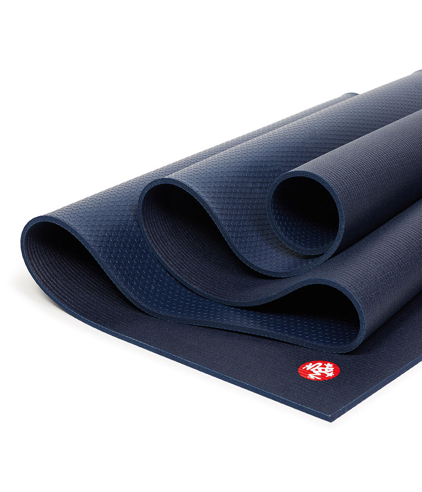 Manduka PRO 6mm Yoga Mat - Midnight - folded | Eco Yoga Store