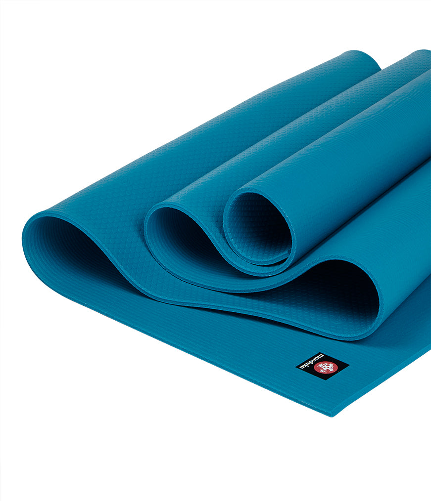 Manduka PRO 6mm Yoga Mat - Harbour - folded | Eco Yoga Store