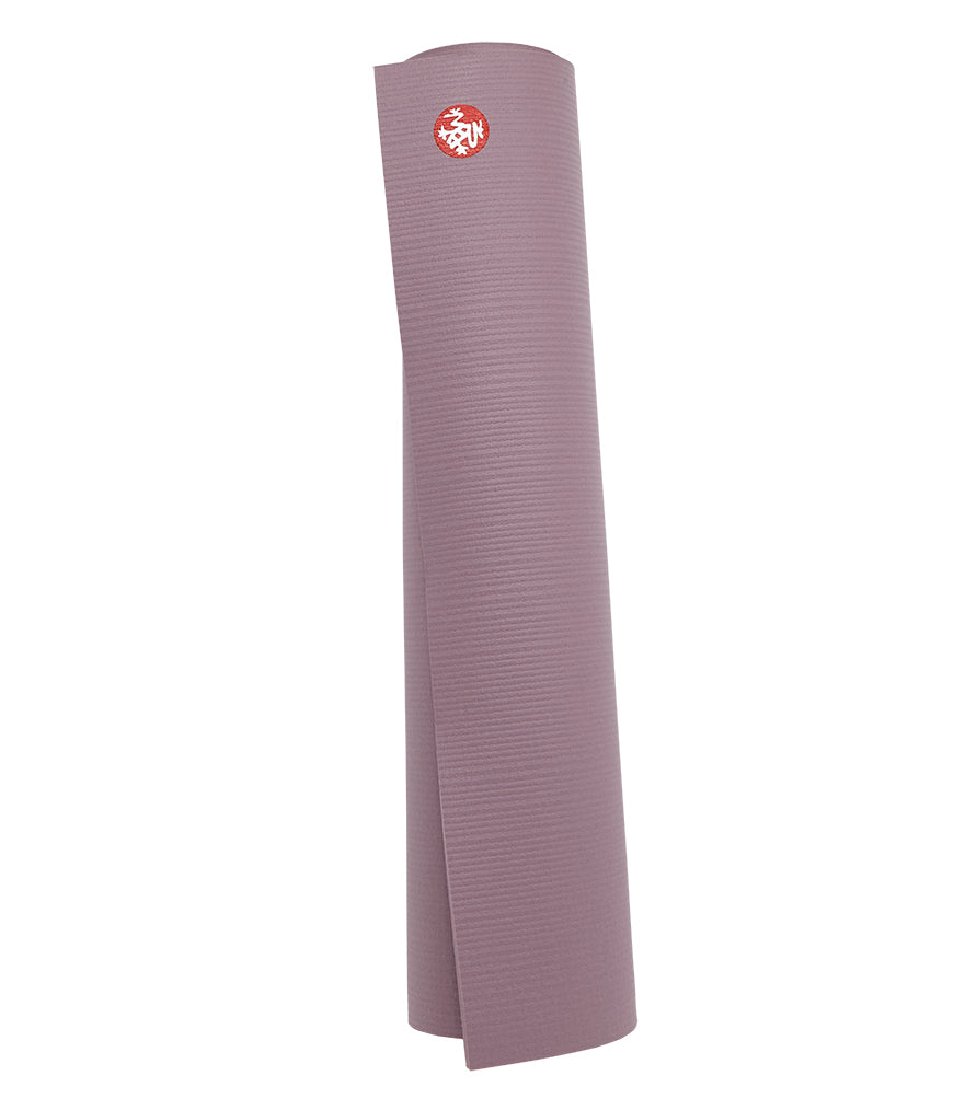 Manduka PRO 6mm Yoga Mat - Elderberry - rolled vertical | Eco Yoga Store