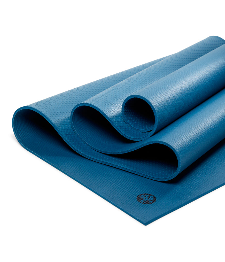 Manduka PRO 6mm Yoga Mat - Aquamarine - folded | Eco Yoga Store