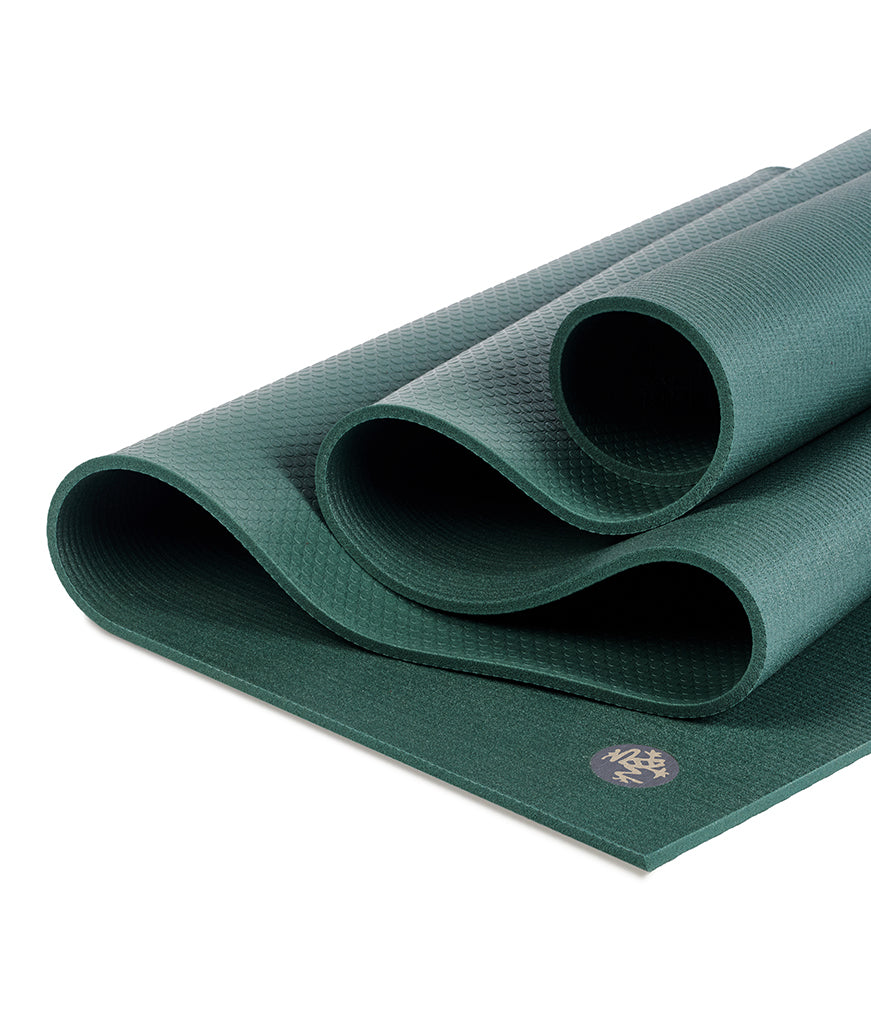 Manduka PRO 6mm Yoga Mat - Black Sage Mist - folded | Eco Yoga Store