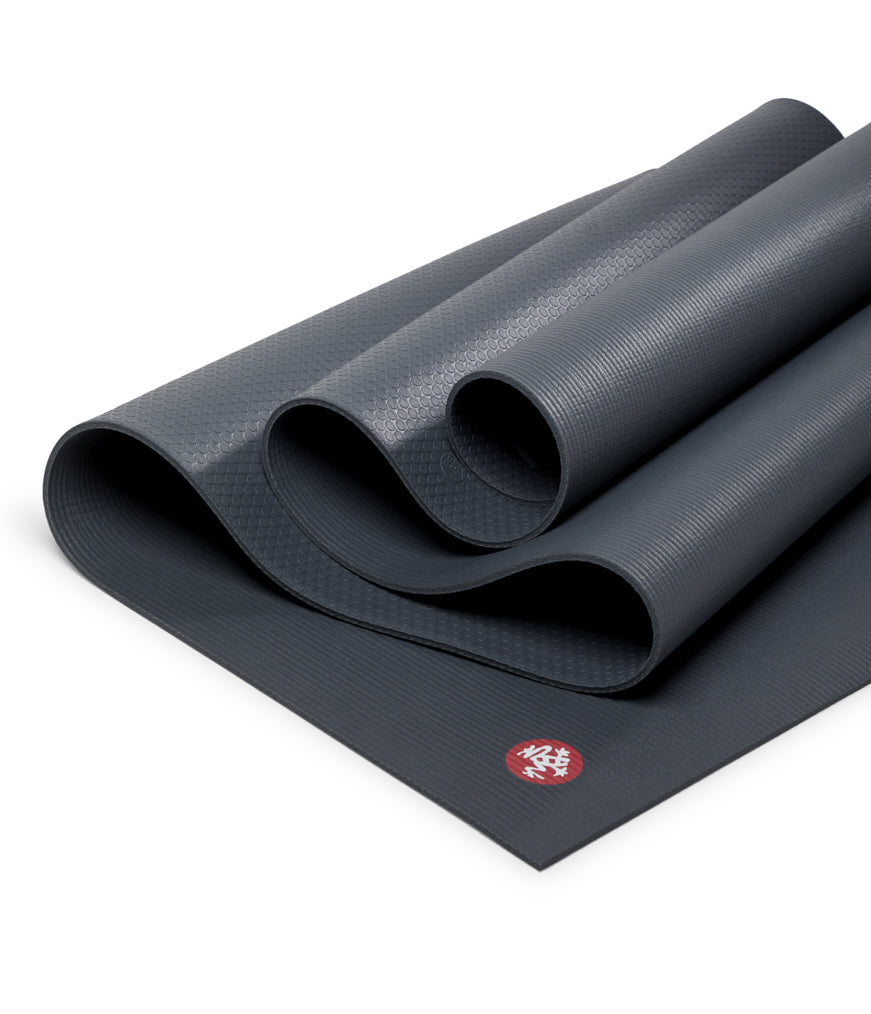 Manduka PROLite 5mm Long Yoga Mat - Thunder - folded | Eco Yoga Store