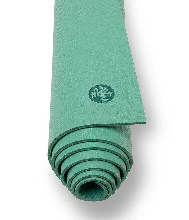 Manduka PROLite 5mm - Wasabi - rolled end on | Eco Yoga Store