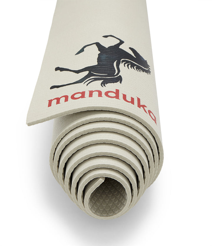 Manduka PROLite 5mm - Fire Horse - rolled end on | Eco Yoga Store