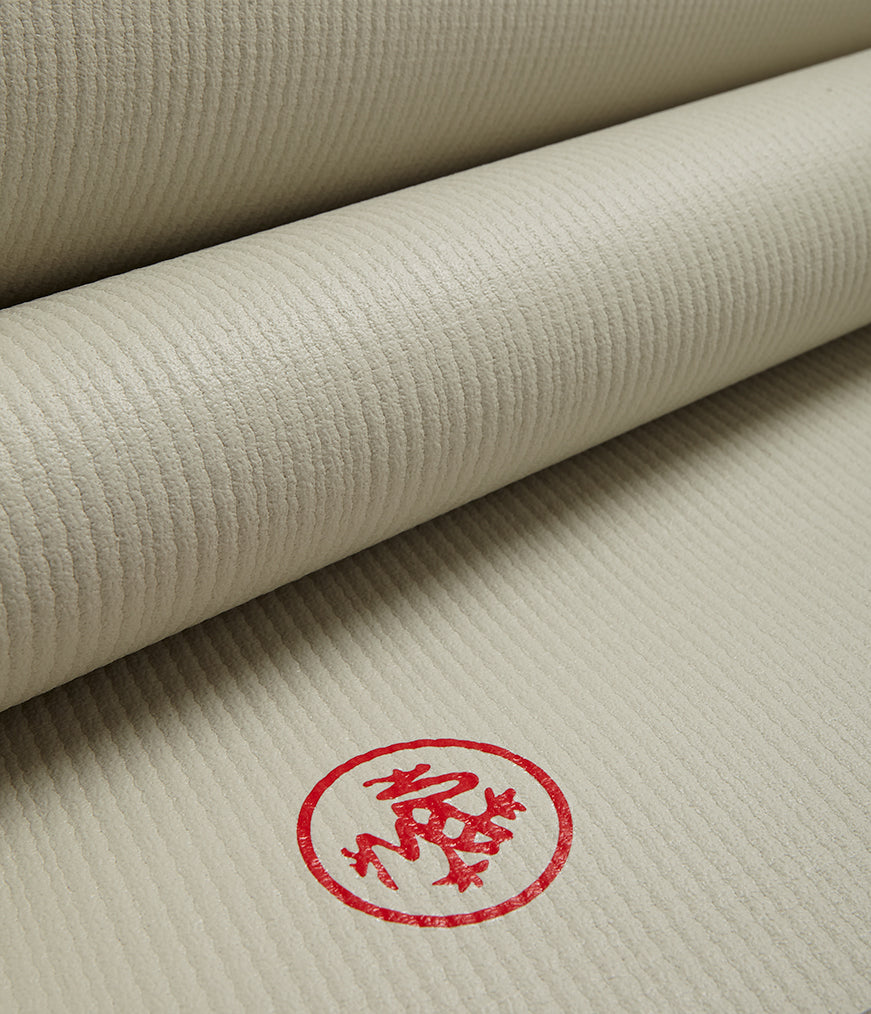 Manduka PROLite 5mm - Fire Horse - folded with red logo visible| Eco Yoga Store