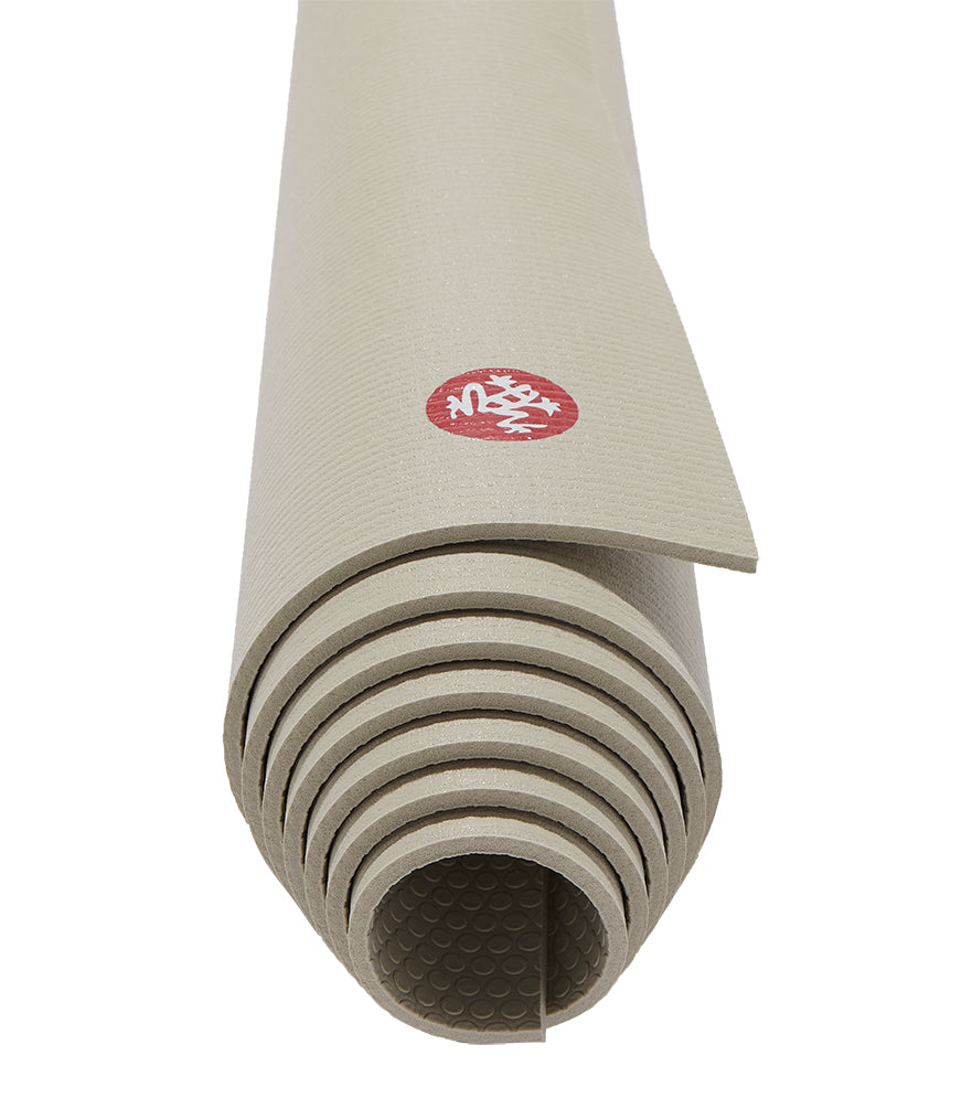 Manduka PROLite 5mm - Sand - rolled end on | Eco Yoga Store