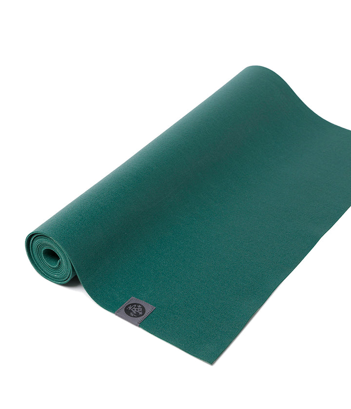 Manduka eKO Superlite 1.5mm Yoga Mat - Cascade - part rolled | Eco Yoga Store