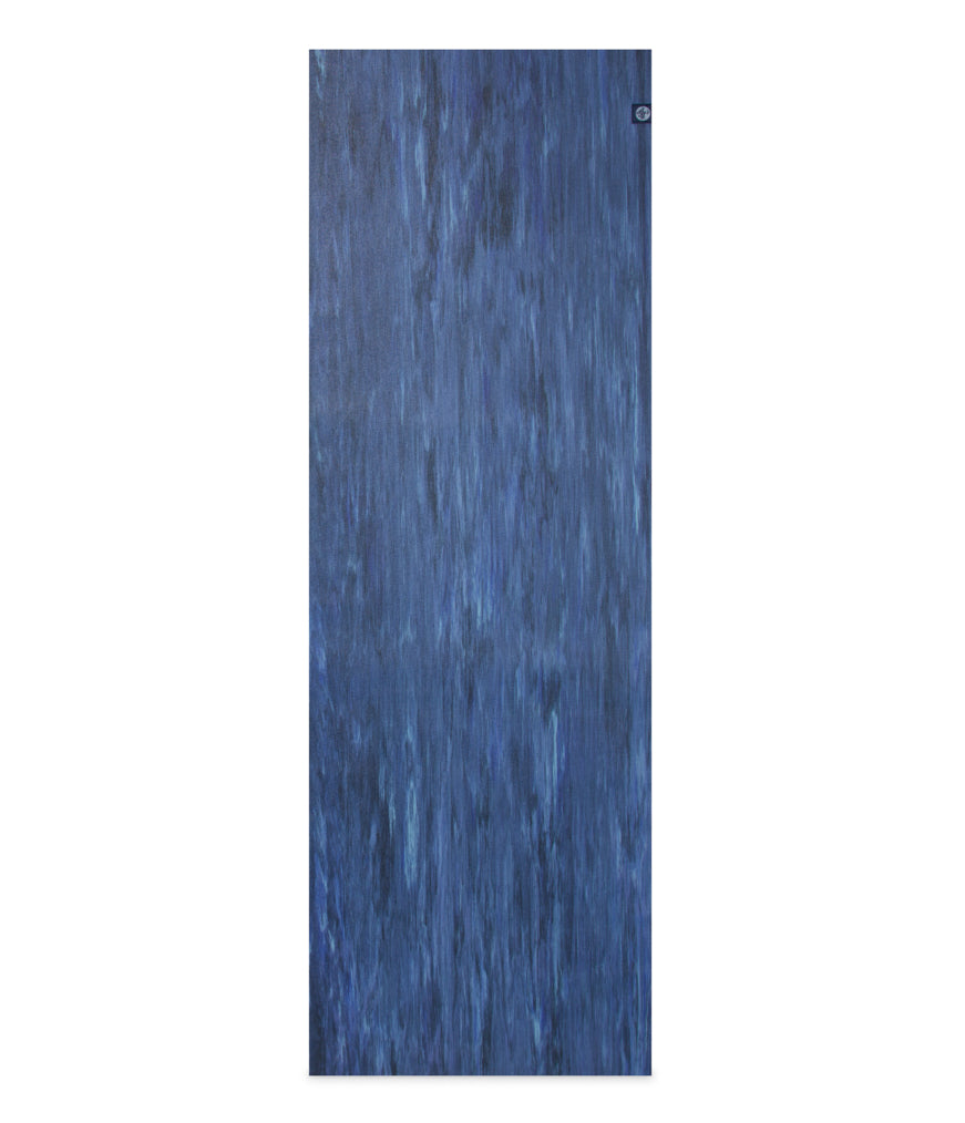 Manduka eKO Superlite 1.5mm Yoga Mat - Blue Moon Marble - unfurled | Eco Yoga Store