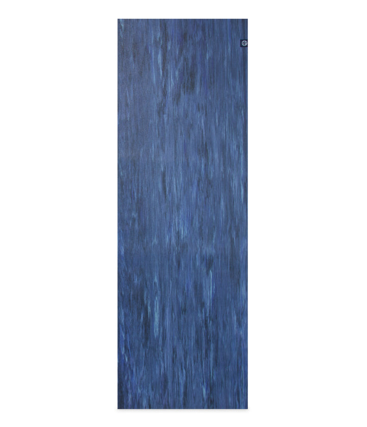 Manduka eKO Superlite 1.5mm Yoga Mat - Blue Moon Marble - unfurled | Eco Yoga Store