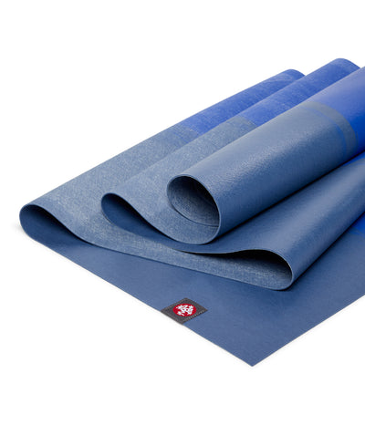 Manduka eKO Superlite 1.5mm Yoga Mat - Amethyst Stripe - folded | Eco Yoga Store