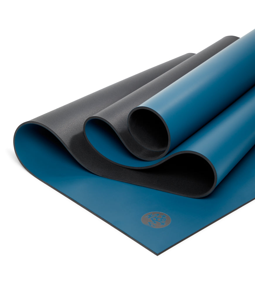 Manduka GRP Adapt 5mm Yoga Mat - Aquamarine - folded | Eco Yoga Store