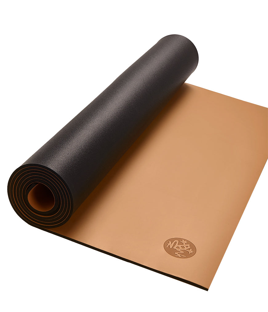 Manduka GRP Adapt 5mm Yoga Mat - Terracotta - part rolled | Eco Yoga Store