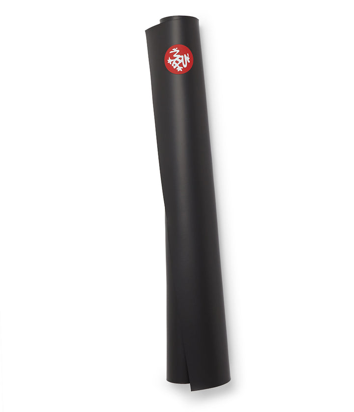 Manduka GRP Adapt Travel 1.5mm Yoga Mat - Carbon Black - rolled vertical | Eco Yoga Store