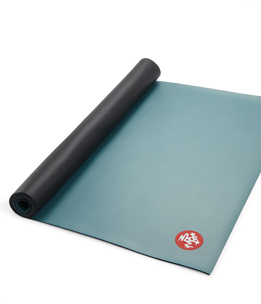 Manduka GRP Adapt Travel 1.5mm Yoga Mat - Dark Lotus - part rolled | Eco Yoga Store