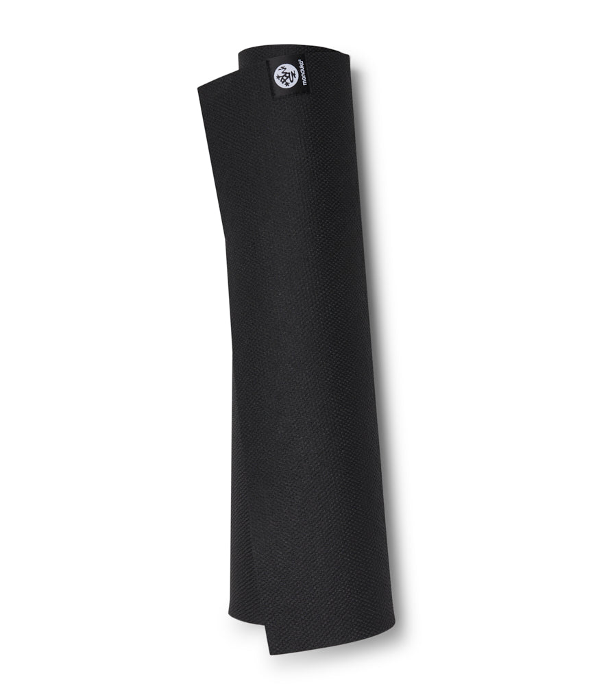Manduka X 5mm Yoga Mat - Black - Rolled | Eco Yoga Store