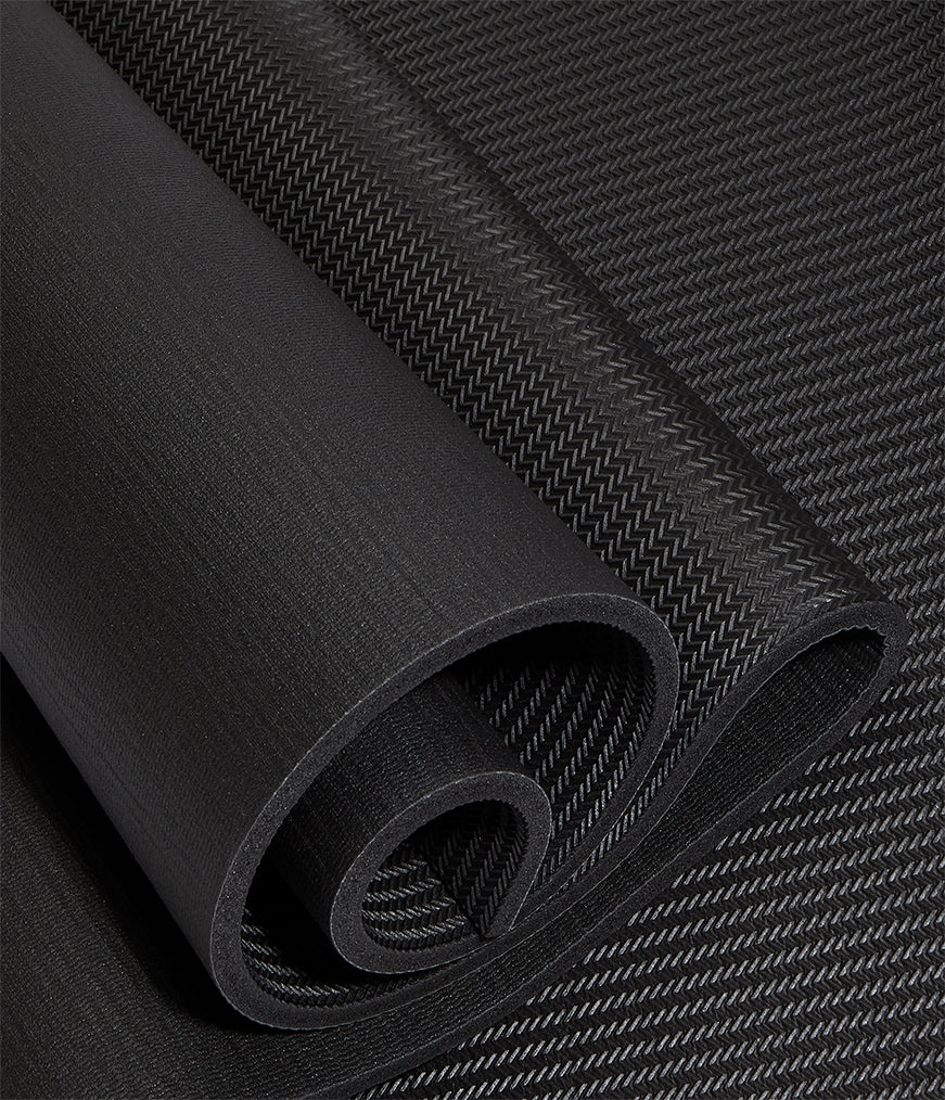 Manduka ENDURA Fitness Mat 10mm - Black - folded | Eco Yoga Store