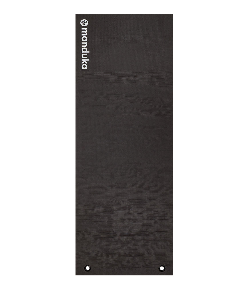 Manduka ENDURA Fitness Mat 10mm - Black - unfurled | Eco Yoga Store