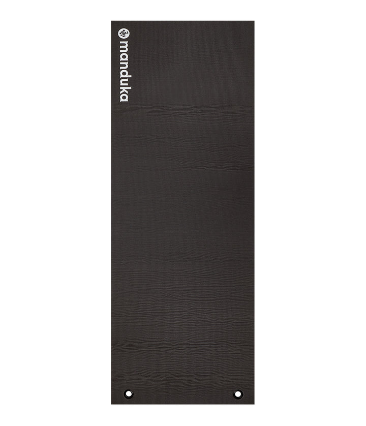 Manduka ENDURA Fitness Mat 10mm - Black - unfurled | Eco Yoga Store