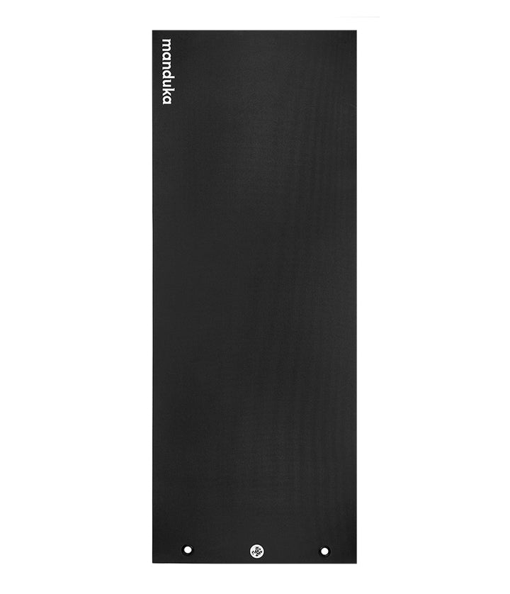Manduka P/ROX Hybrid Fitness Mat 6mm - Black - unfurled | Eco Yoga Store