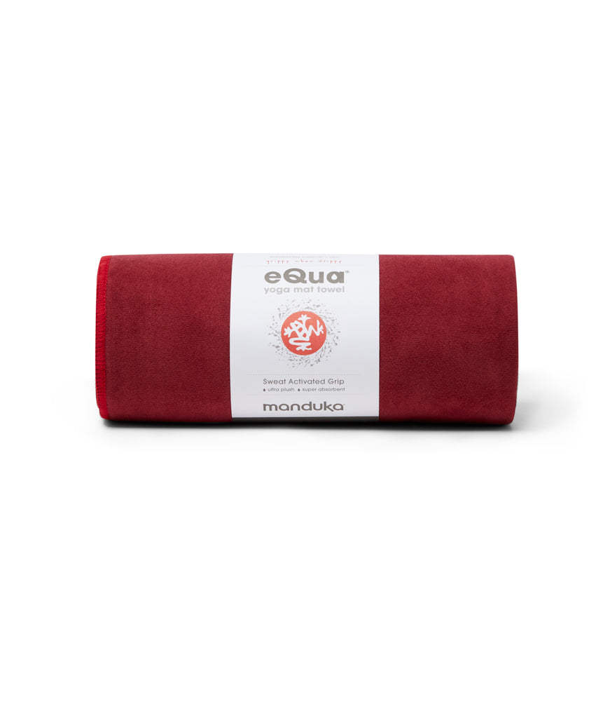 Manduka eQua Mat Towel - Verve - rolled | Eco Yoga Store