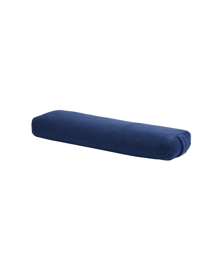 Manduka Enlight Lean Bolster - Midnight - angle view | Eco Yoga Store