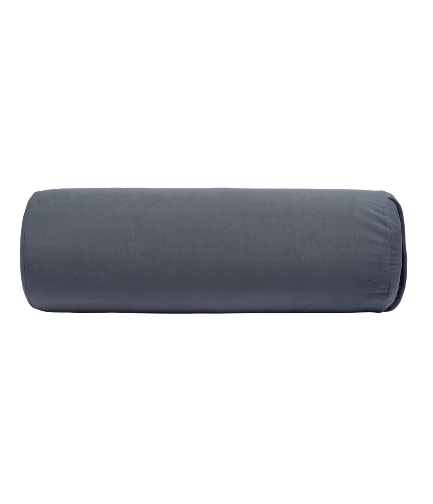 Manduka Enlight Round Bolster - Thunder - horizintal | Eco Yoga Store