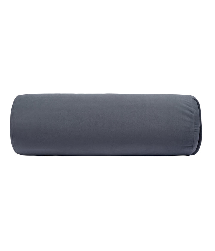Manduka Enlight Round Bolster - Thunder - horizintal | Eco Yoga Store