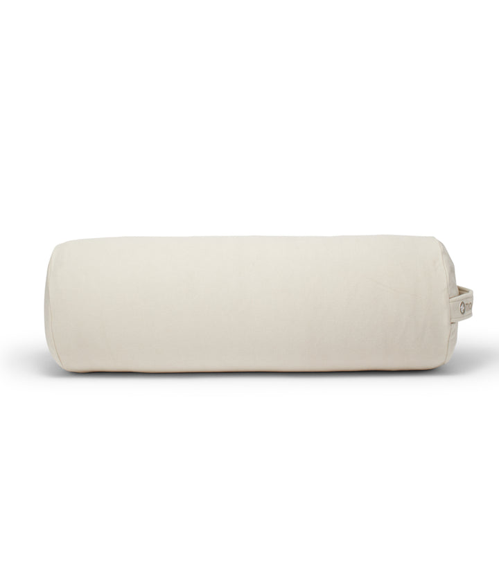 Manduka Enlight Round Bolster - Sand - horizintal | Eco Yoga Store