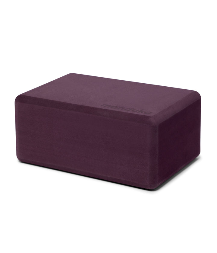 Manduka Recycled Foam Block - Indulge - profile view | Eco Yoga Store