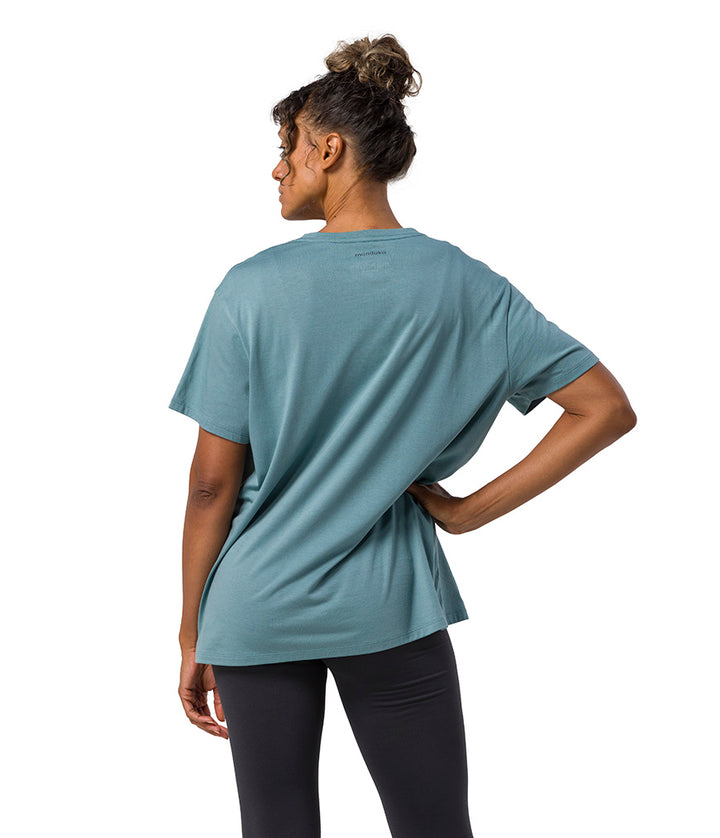 Vinyassa Tee - Beetle - Rear View - Gallery Image 4 | Manduka | Eco Yoga Store