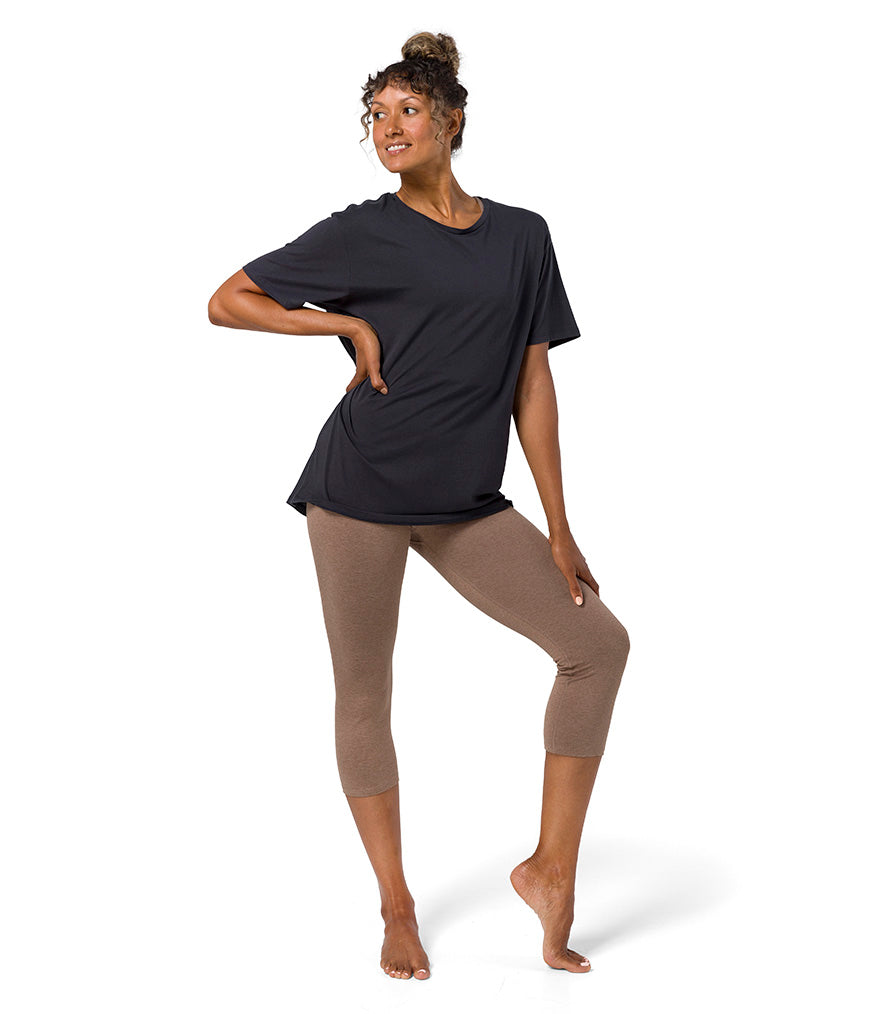 Vinyassa Tee - Phantom - Front View - Gallery Image 1 | Manduka | Eco Yoga Store