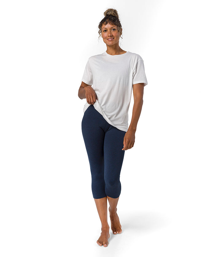 Vinyassa Tee - White - Front View - Gallery Image 3 | Manduka | Eco Yoga Store