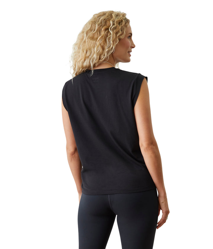 Warrior Tee - Black - Rear View - Gallery Image 2 | Manduka | Eco Yoga Store