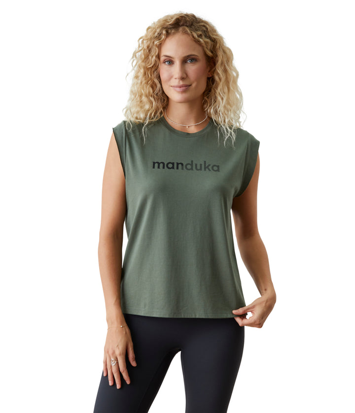 Warrior Tee - Earth - Front View - Gallery Image 1 | Manduka | Eco Yoga Store