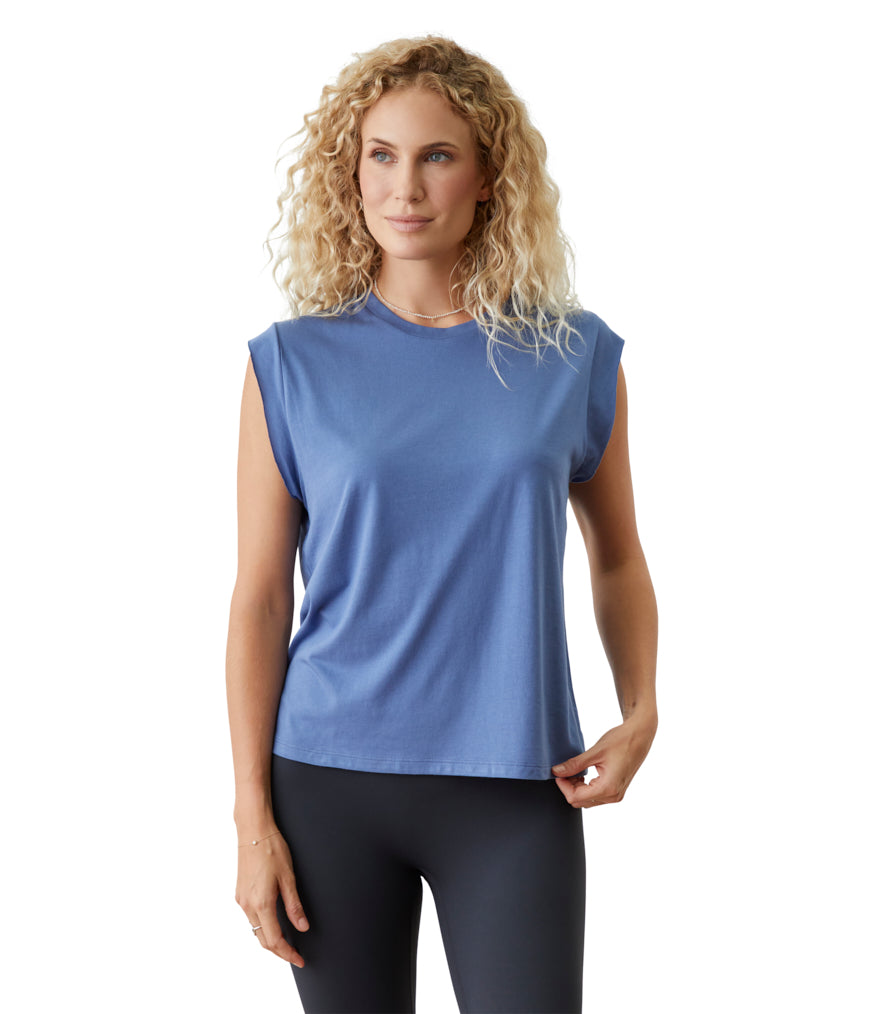 Warrior Tee - Moon - Front View - Gallery Image 1 | Manduka | Eco Yoga Store