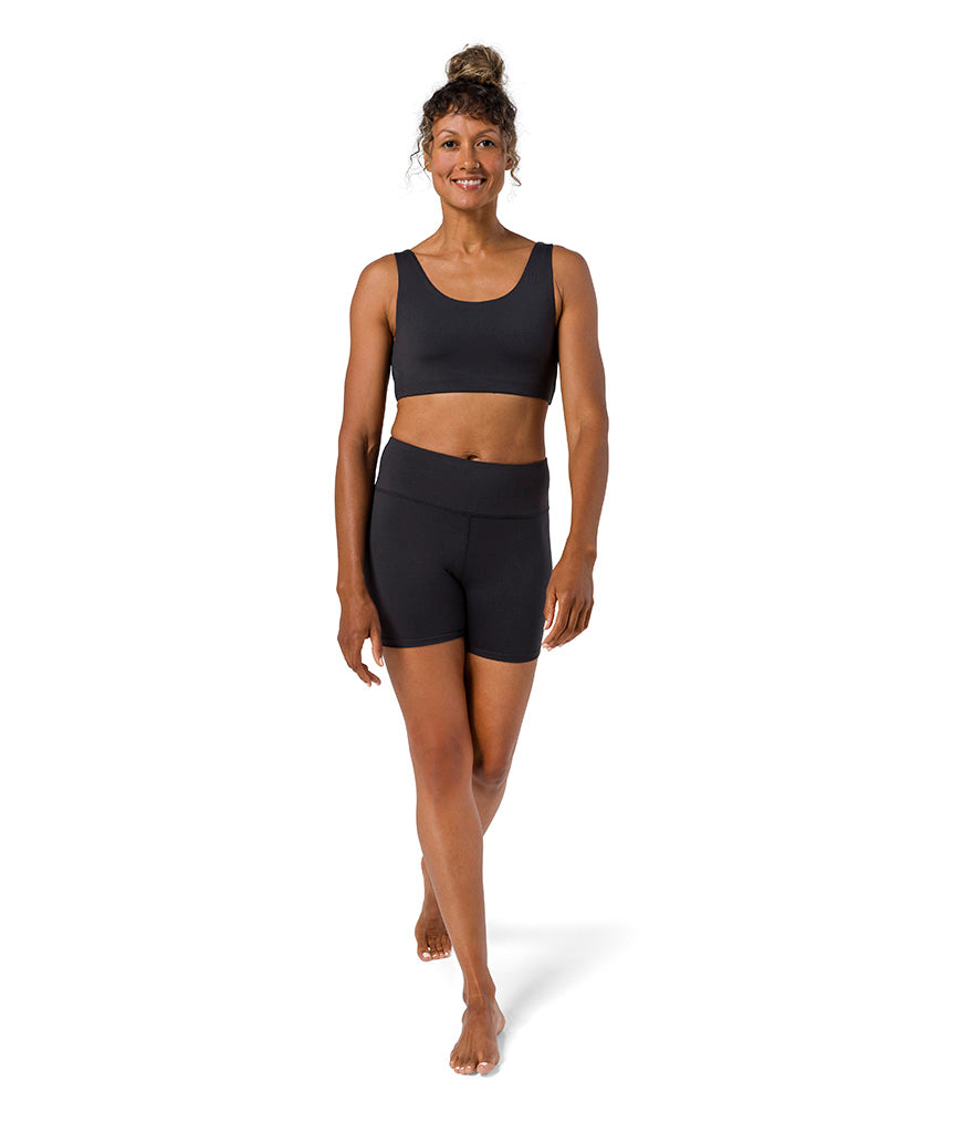 Dhara Bra - Phantom - Front View - Gallery Image 2 | Manduka | Eco Yoga Store