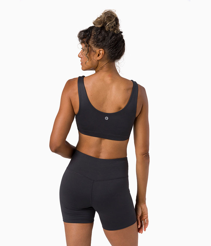 Dhara Bra - Phantom - Rear View - Gallery Image 8 | Manduka | Eco Yoga Store