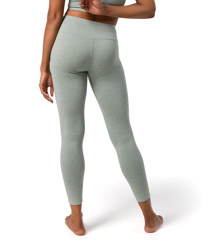 Dhara Legging - Avian Heather - Rear View - Gallery Image 4 | Manduka | Eco Yoga Store