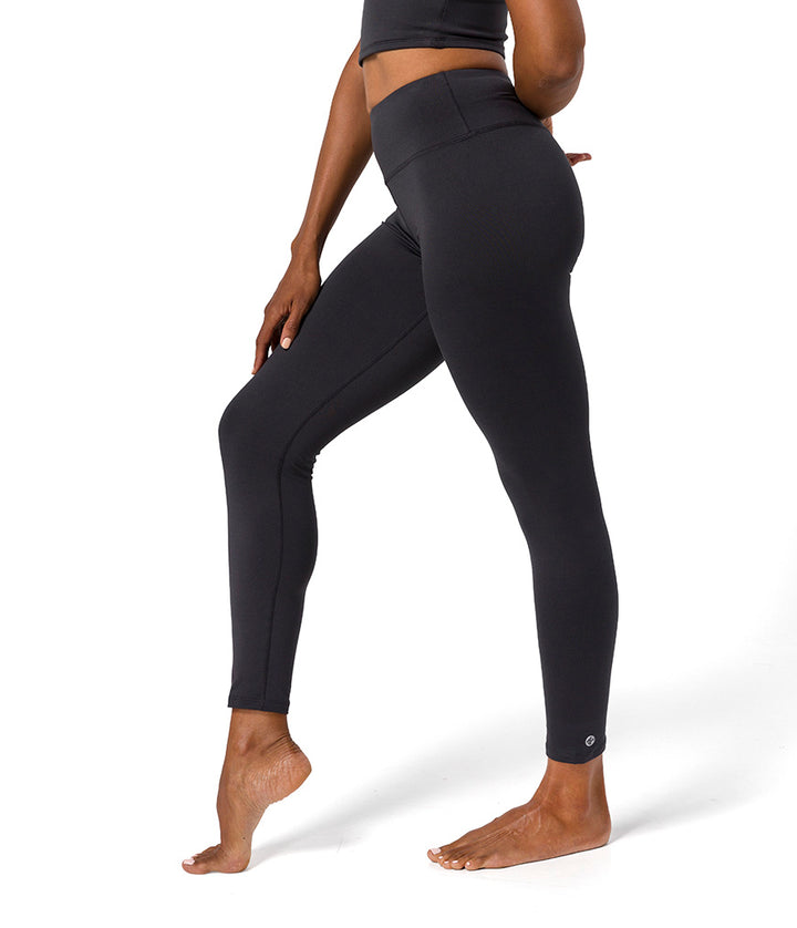 Dhara Legging - Phantom - Side View - Gallery Image 1 | Manduka | Eco Yoga Store