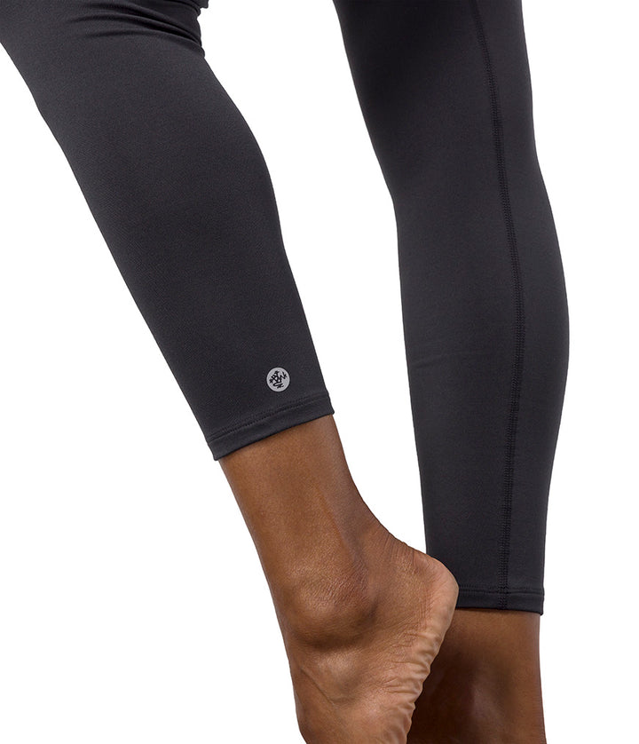 Dhara Legging - Phantom - Ankle View - Gallery Image 6 | Manduka | Eco Yoga Store