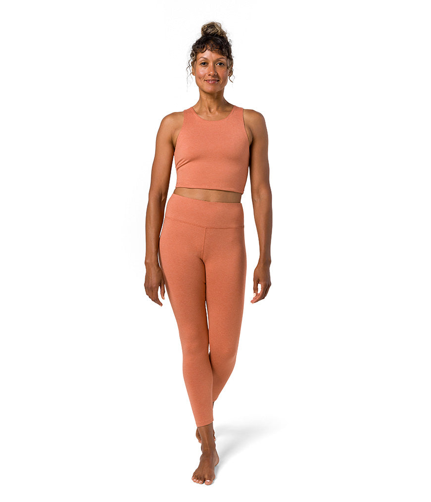 Dhara Tank - Clay Heather - Front View - Gallery Image 4 | Manduka | Eco Yoga Store