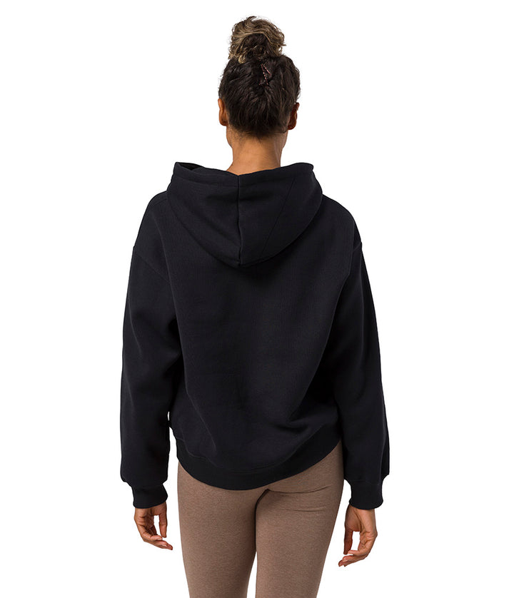 Half Moon Hoodie - Black - Rear View - Gallery Image 6 | Manduka | Eco Yoga Store