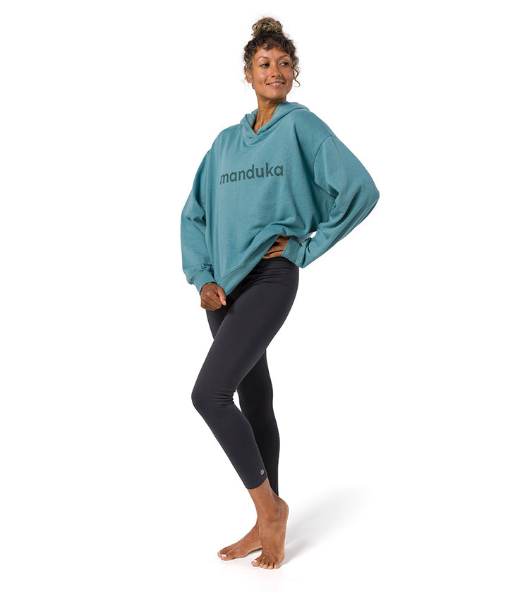 Yin Hoodie - Beetle - Side View - Gallery Image 1 | Manduka | Eco Yoga Store