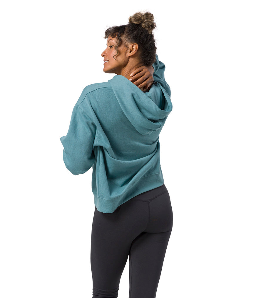 Yin Hoodie - Beetle - Rear View - Gallery Image 2 | Manduka | Eco Yoga Store