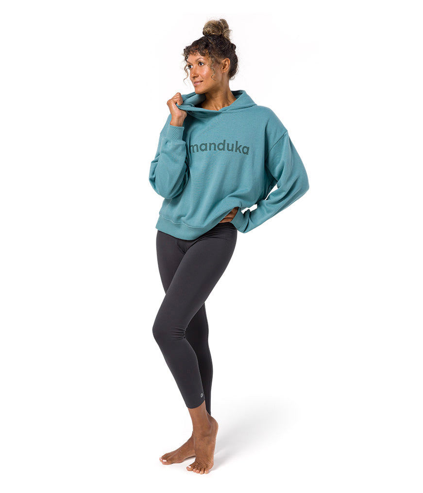 Yin Hoodie - Beetle - Front View - Gallery Image 3 | Manduka | Eco Yoga Store