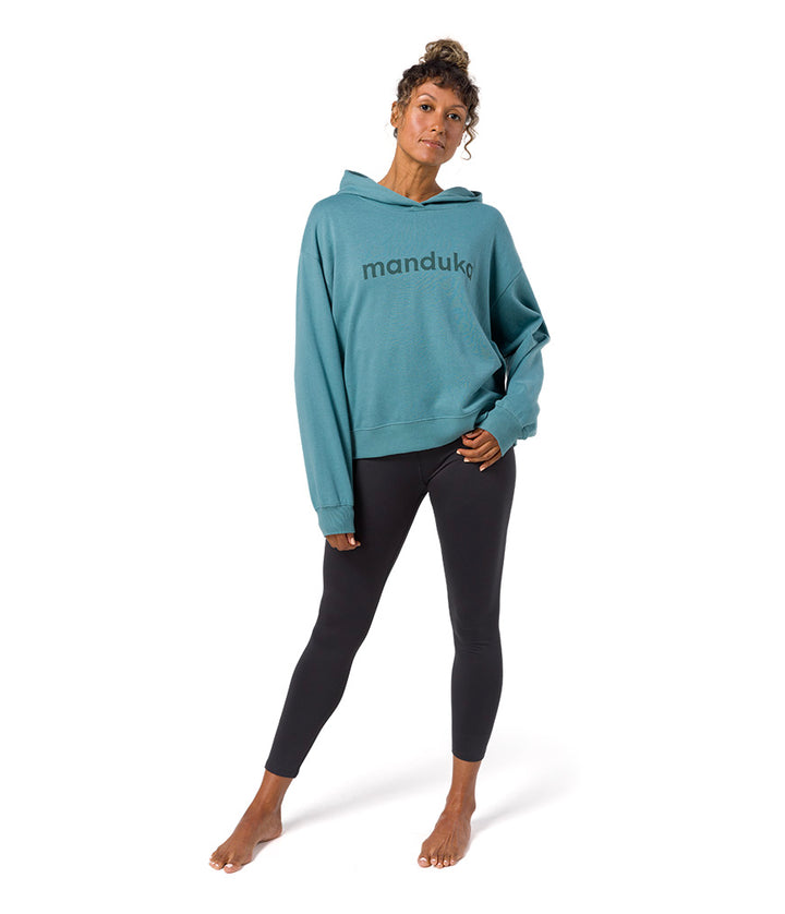 Yin Hoodie - Beetle - Front View - Gallery Image 4 | Manduka | Eco Yoga Store