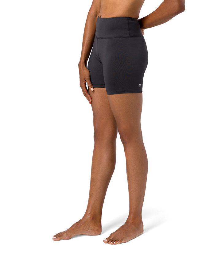 Dhara Short - Phantom - Side View - Gallery Image 2 | Manduka | Eco Yoga Store