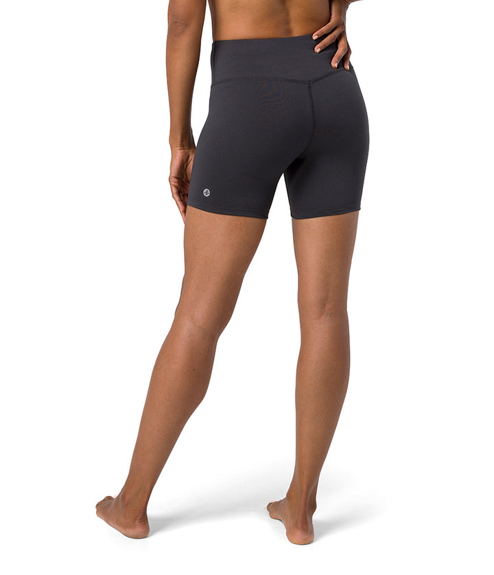 Dhara Short - Phantom - Rear View - Gallery Image 5 | Manduka | Eco Yoga Store