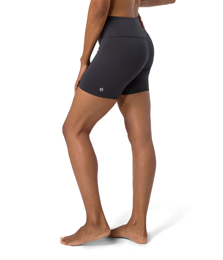 Dhara Short - Phantom - Side View - Gallery Image 6 | Manduka | Eco Yoga Store